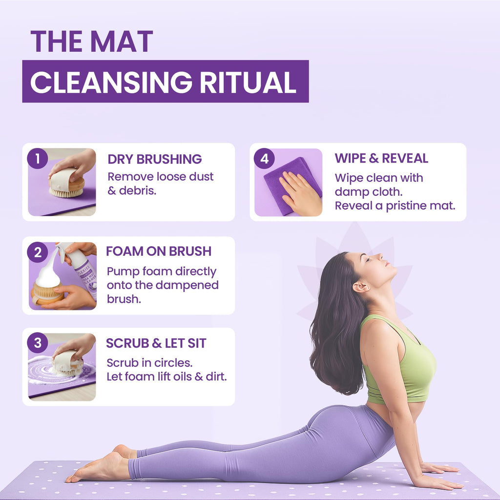 Flexies Plant-Based Foaming Yoga Mat Cleaning Kit