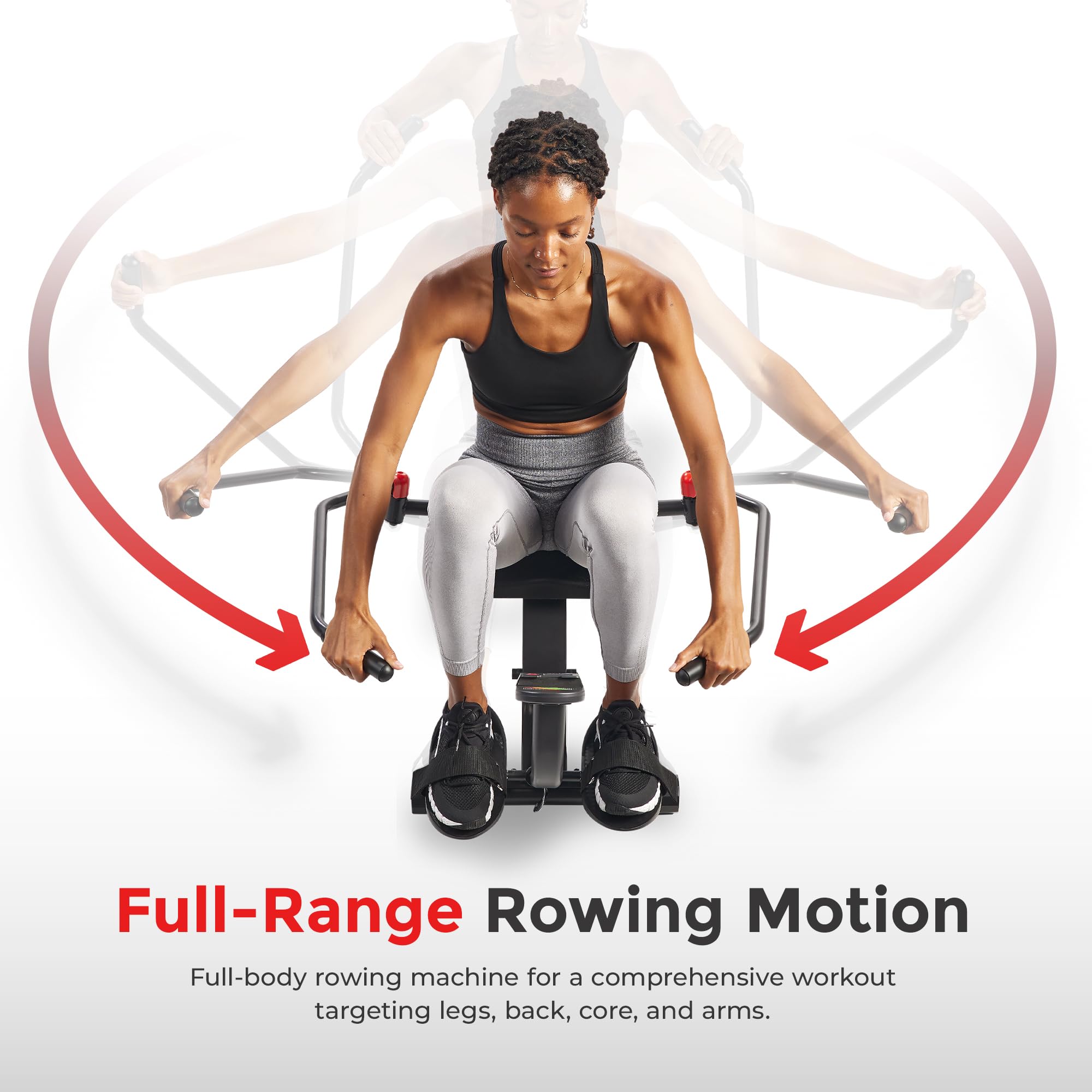 Sunny Health & Fitness Smart Compact Rowing Machine