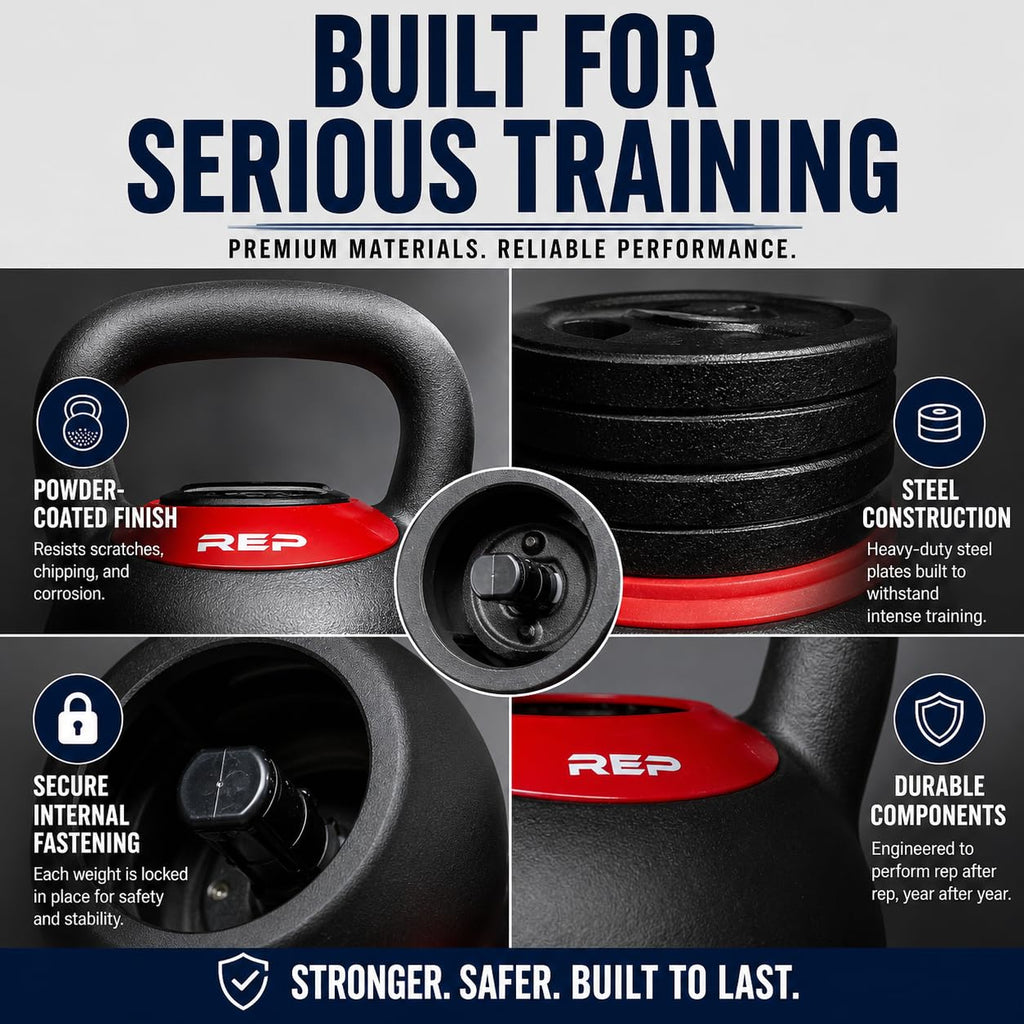 REP Fitness 40 lb Adjustable Kettlebell for Home Gym