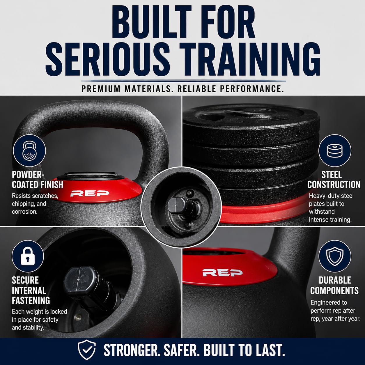 REP Fitness 40 lb Adjustable Kettlebell for Home Gym