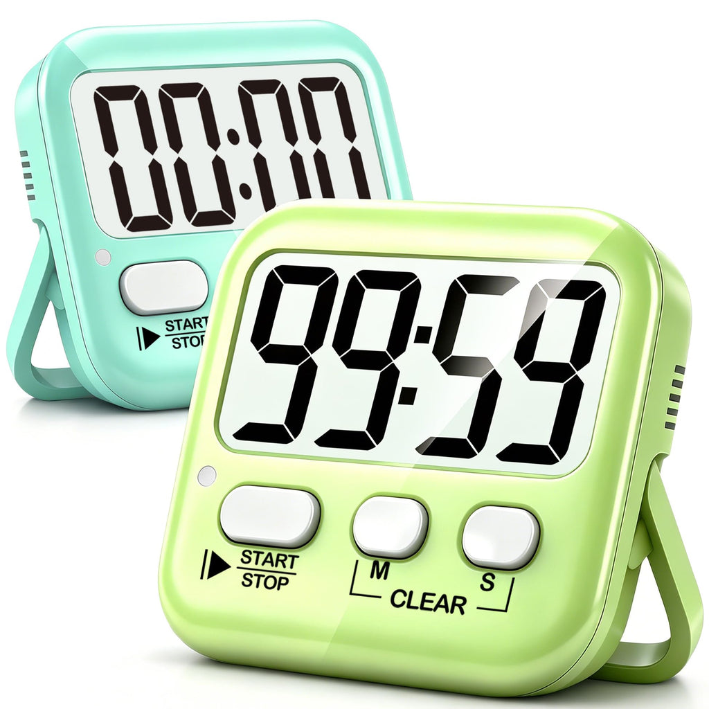 Antonki 2-Pack Magnetic Digital Countdown Timers