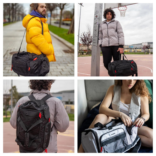 BAGSMART 35L Gym Duffel Backpack with Shoe Compartment