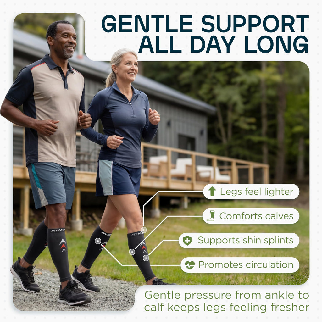 Rymora Calf Compression Sleeves for Running and Recovery