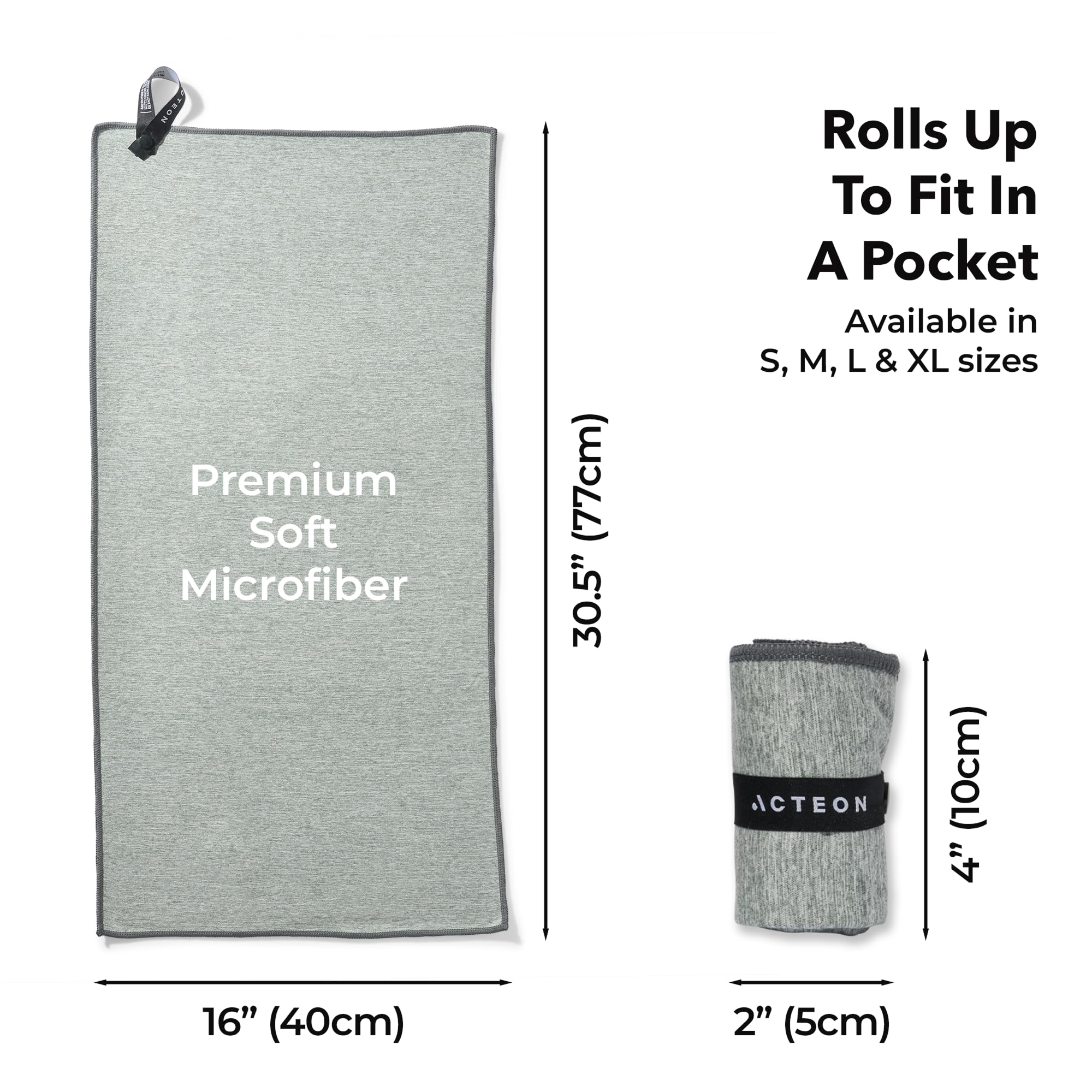 Acteon 5-Pack Quick-Dry Odor-Resistant Gym Towels