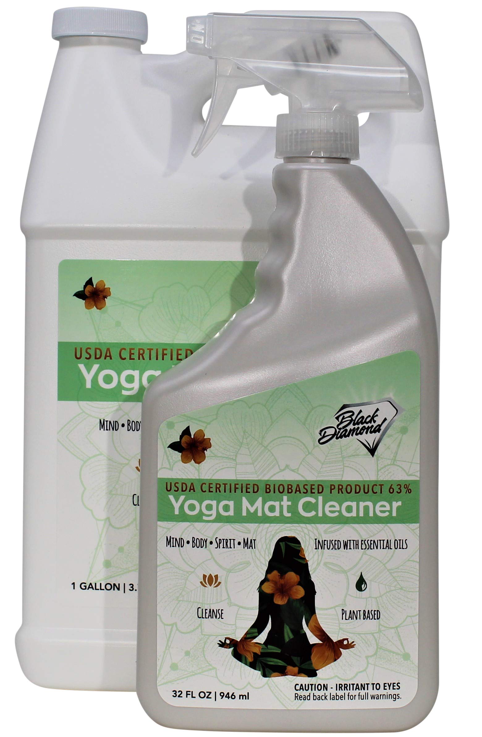 Black Diamond Stoneworks Biobased Yoga Mat Cleaner Spray