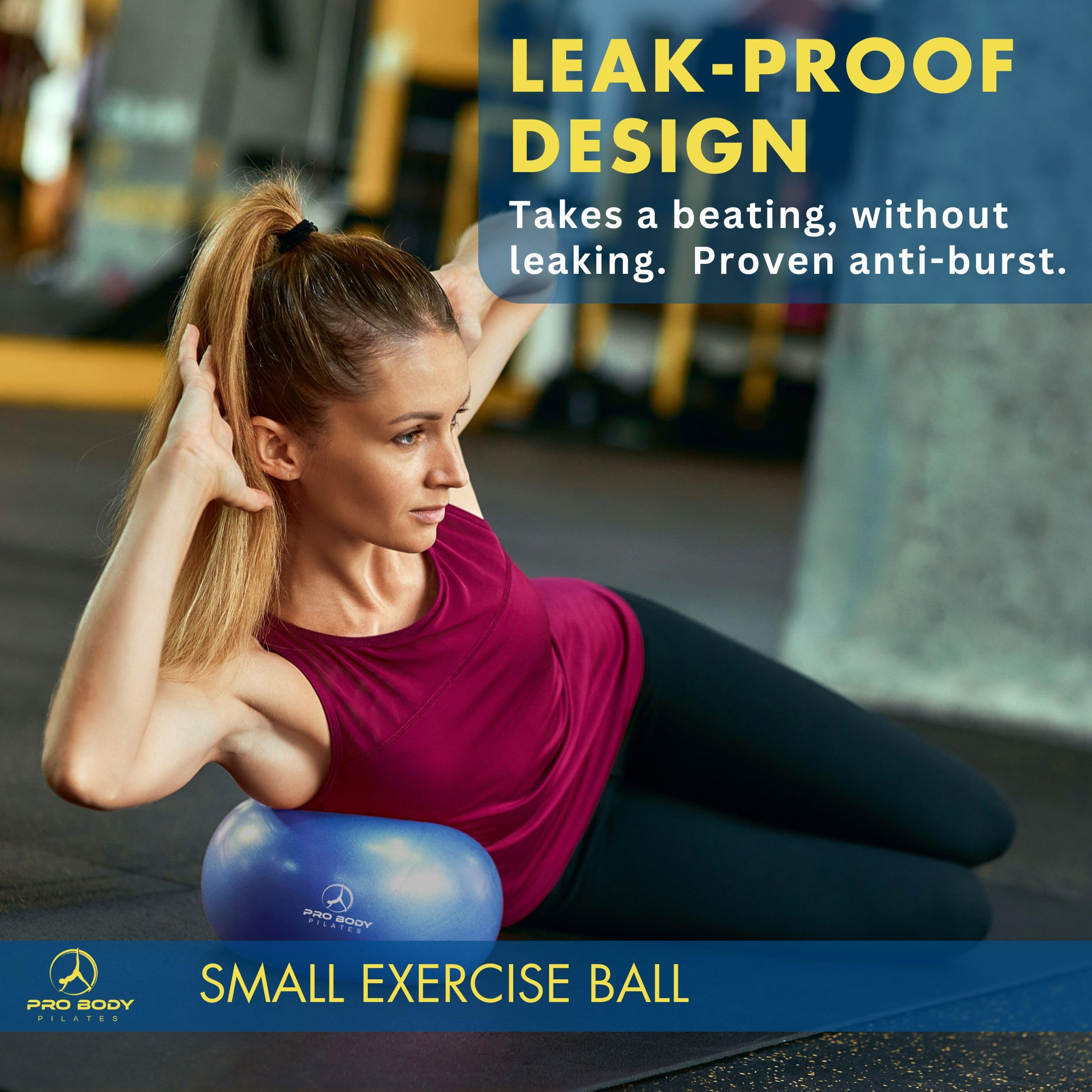 ProBody 9-Inch Pilates Ball for Core and Stability Training