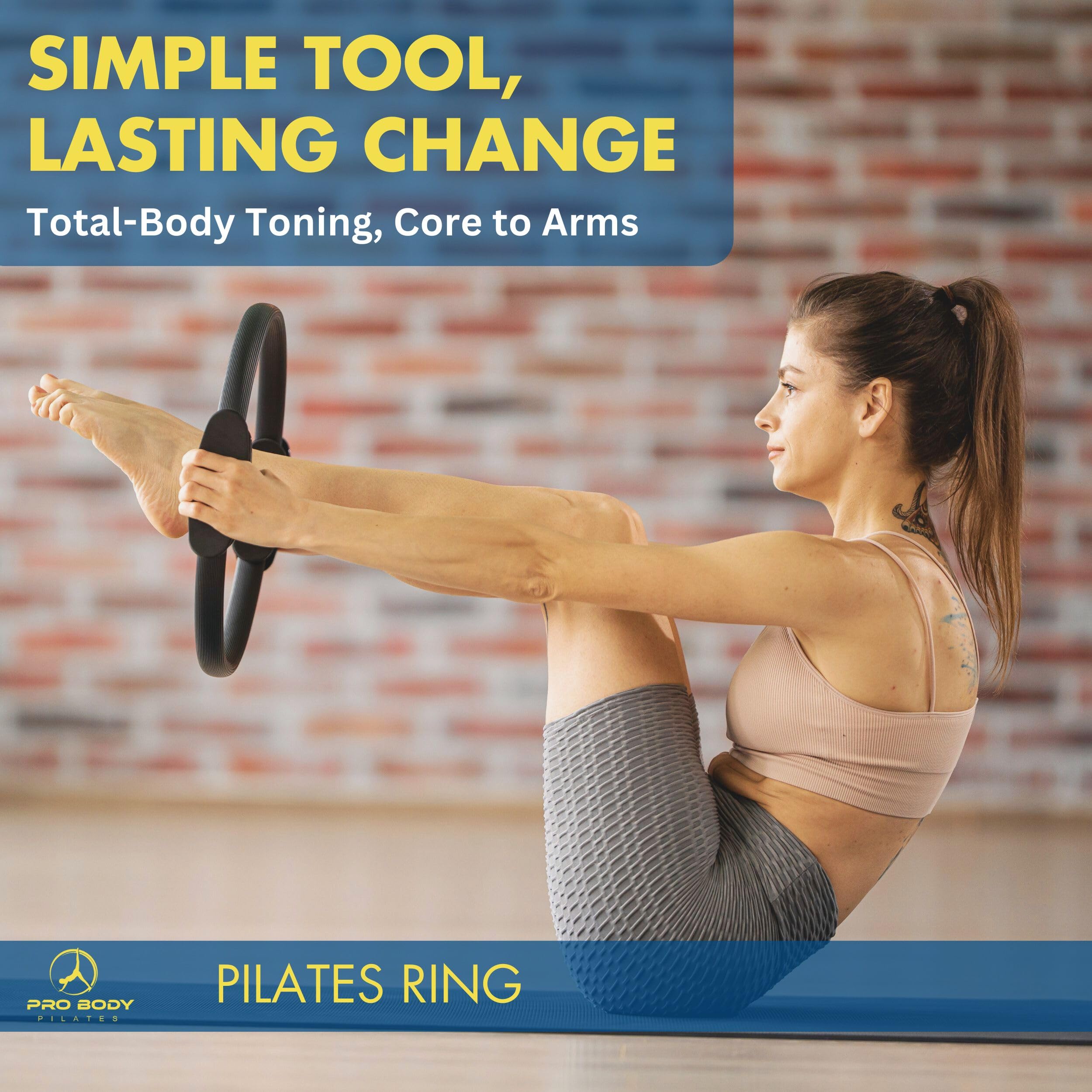 ProBody 14-Inch Pilates Ring for Core and Thigh Toning