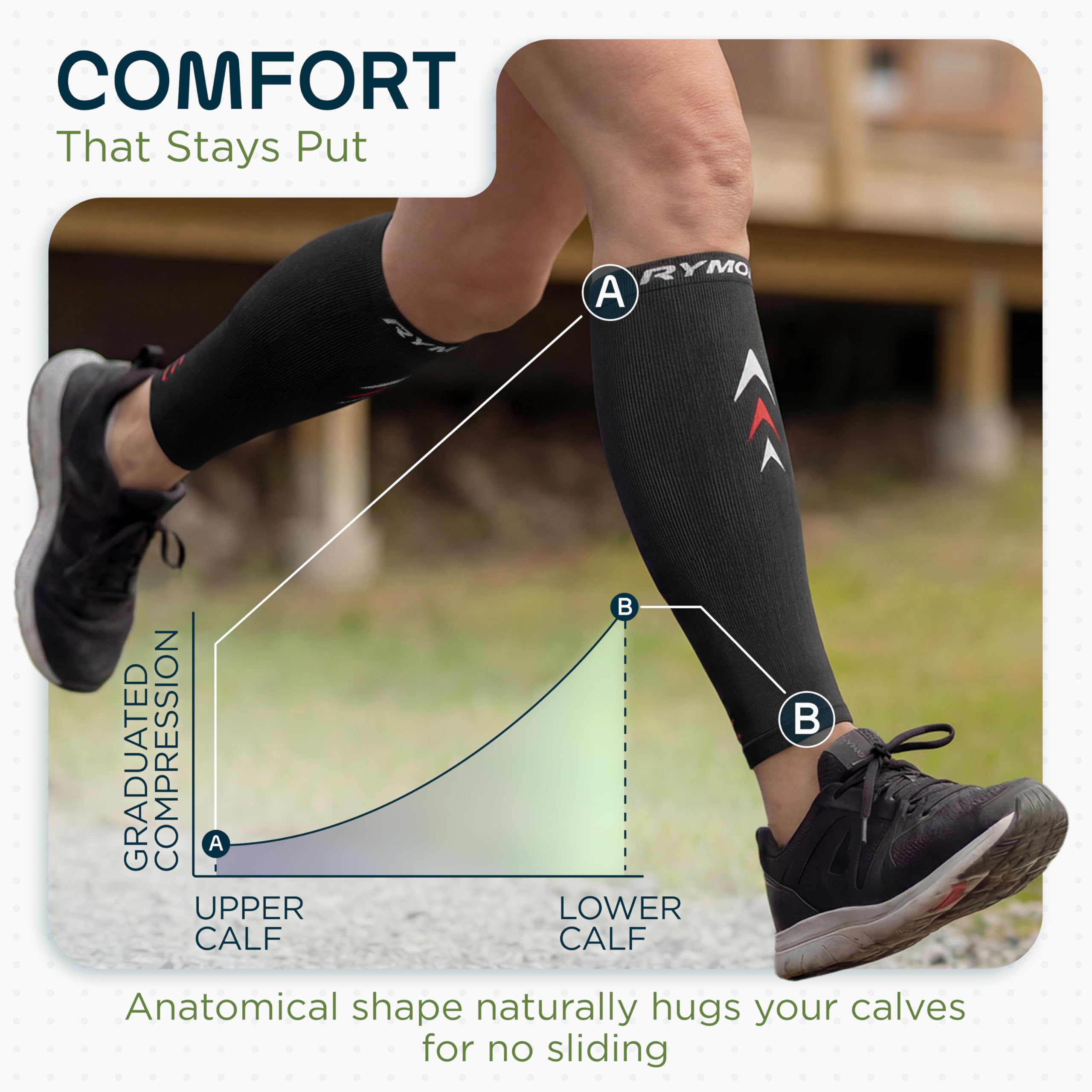 Rymora Calf Compression Sleeves for Running and Recovery