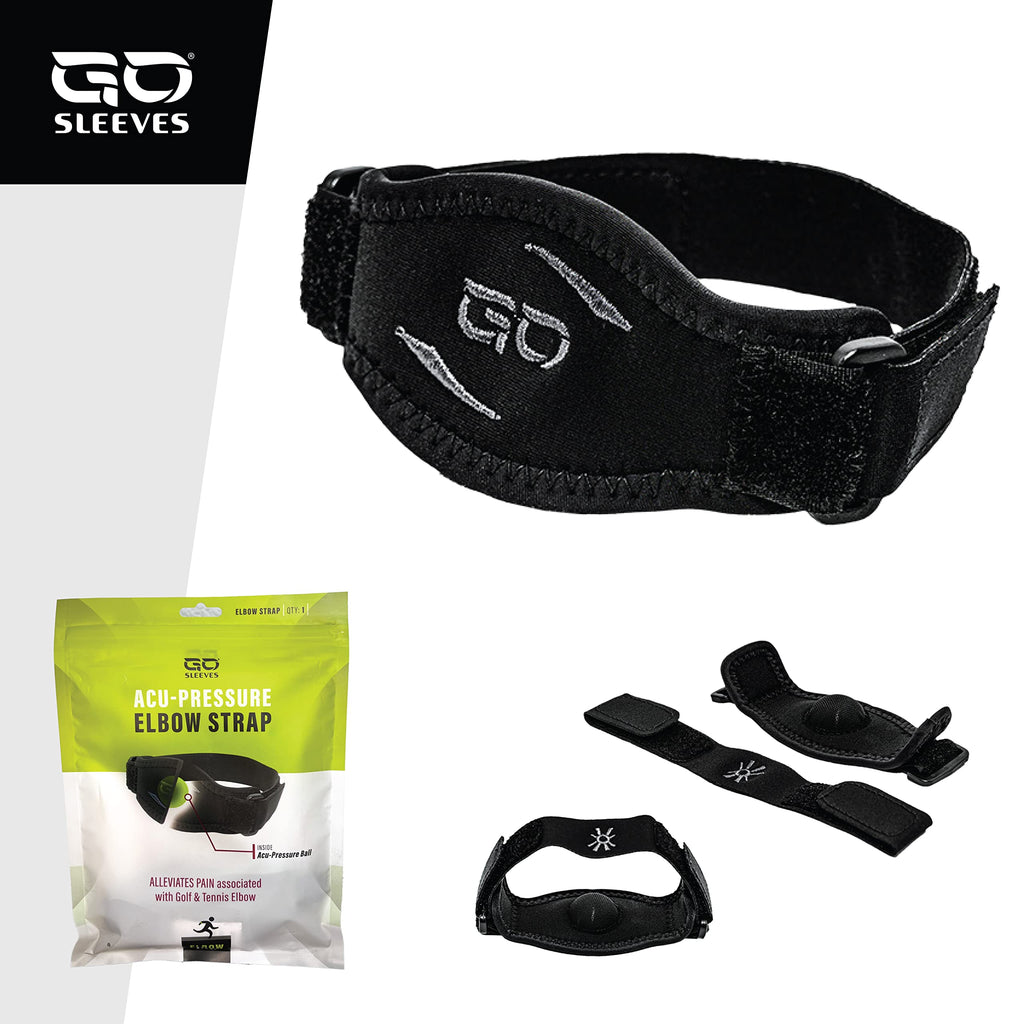 GO SLEEVES Acupressure Tennis Elbow Strap for Pain Relief