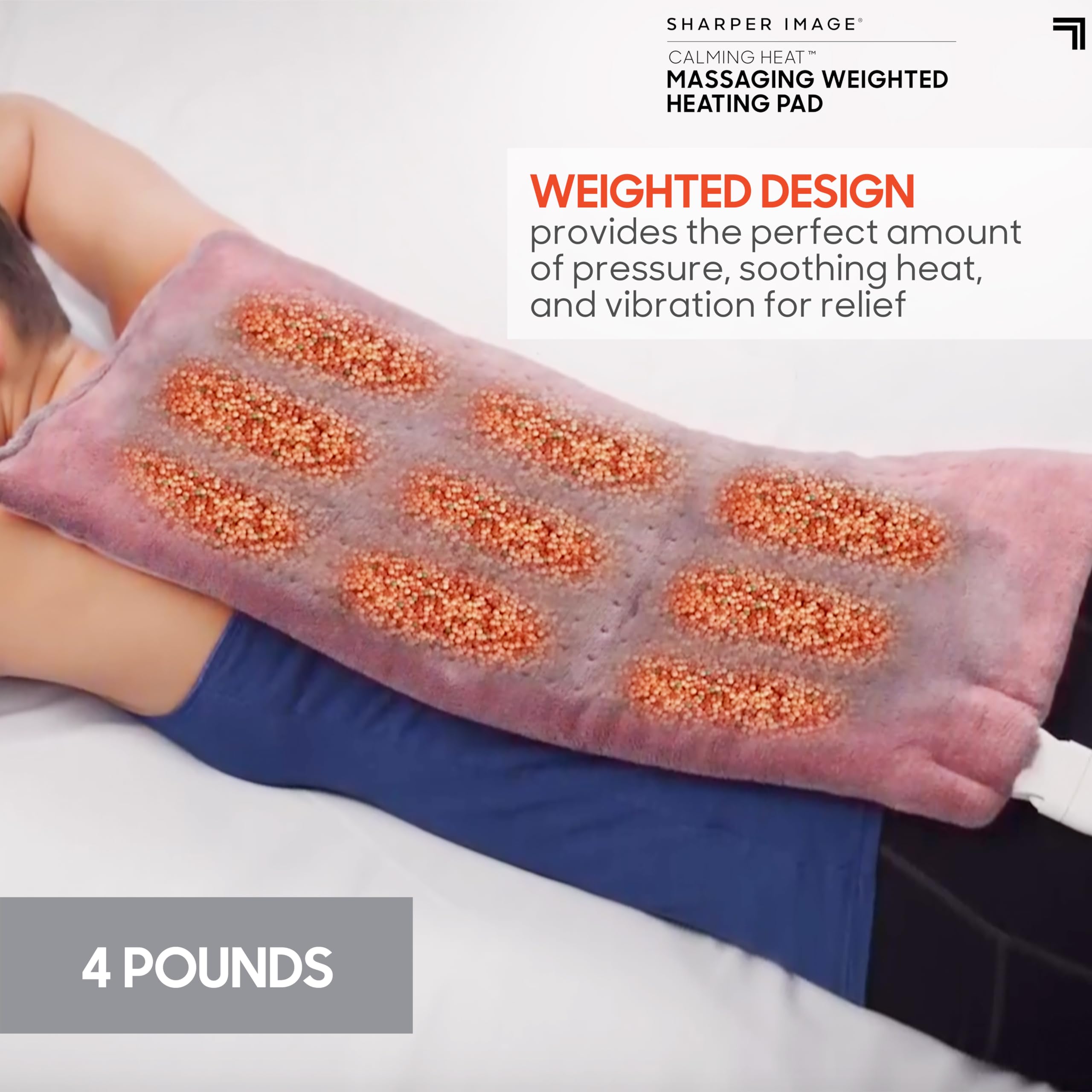 Sharper Image Weighted Heating Pad with Massage