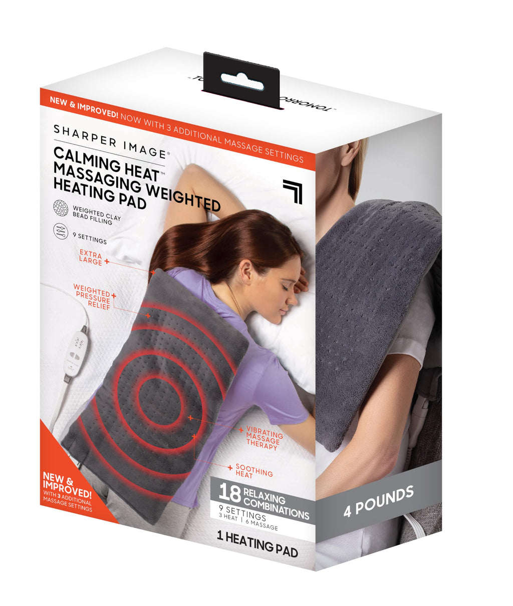 Sharper Image Weighted Heating Pad with Massage