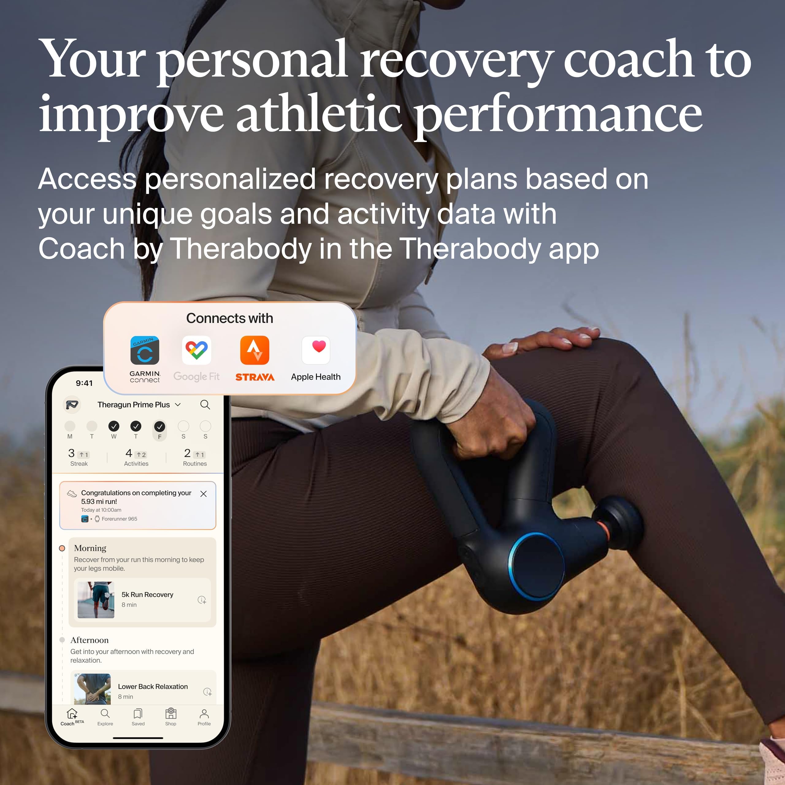 Therabody Theragun Prime Plus Heated Deep Tissue Massage Gun
