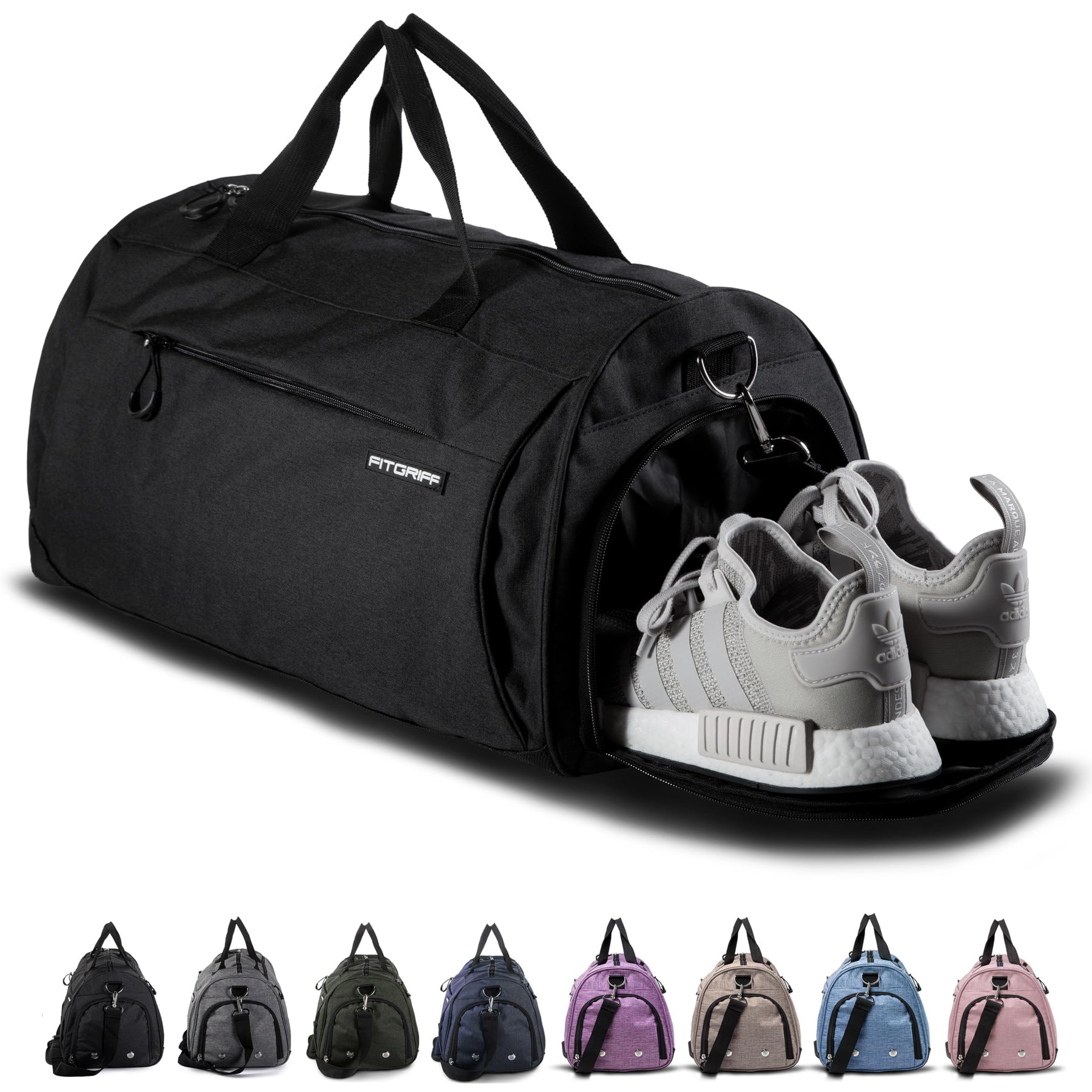 Fitgriff Gym Duffel Bag with Shoe and Wet Compartments