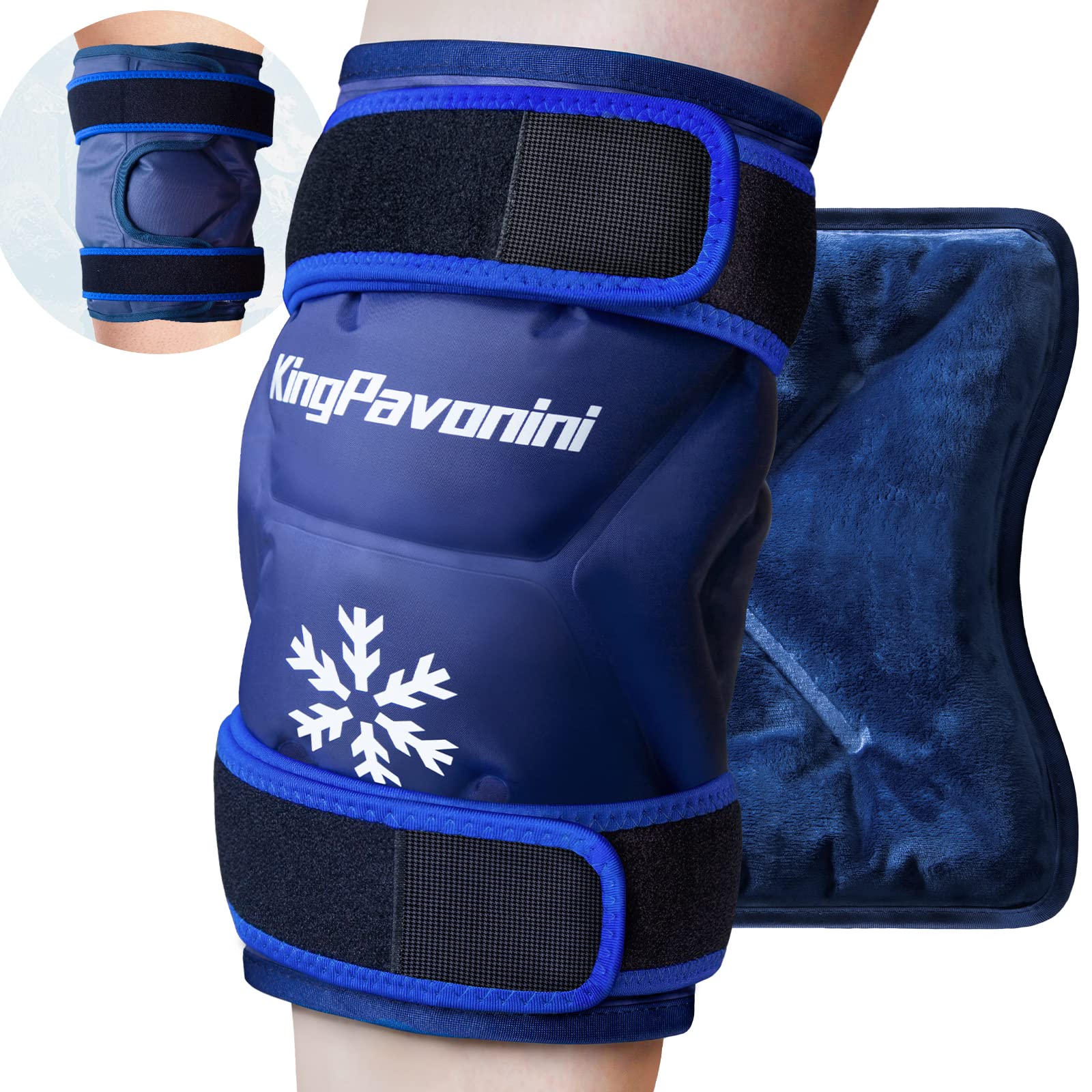 KingPavonini XXL Reusable Knee Ice Pack Wrap