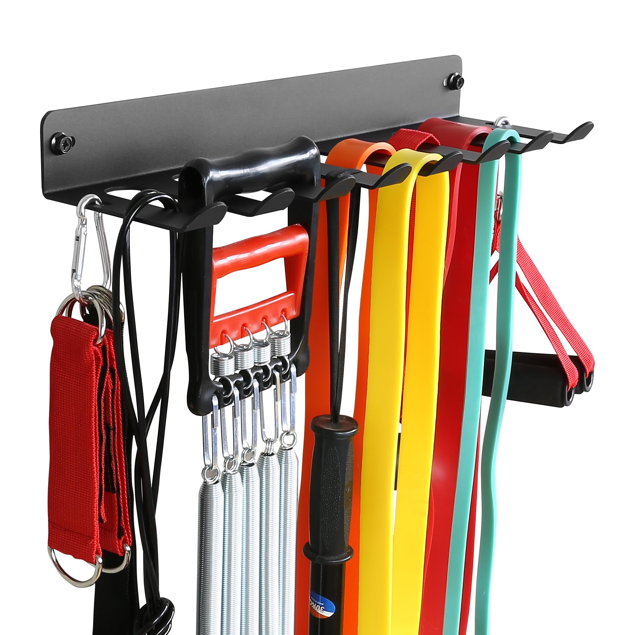 Heavy-Duty Gym Storage Rack for Bands, Belts and Ropes