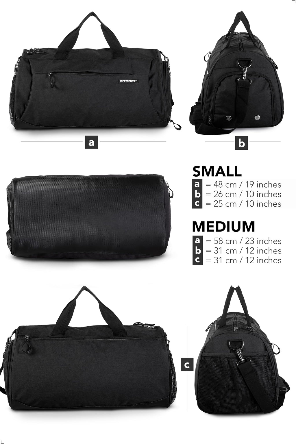 Fitgriff Gym Duffel Bag with Shoe and Wet Compartments
