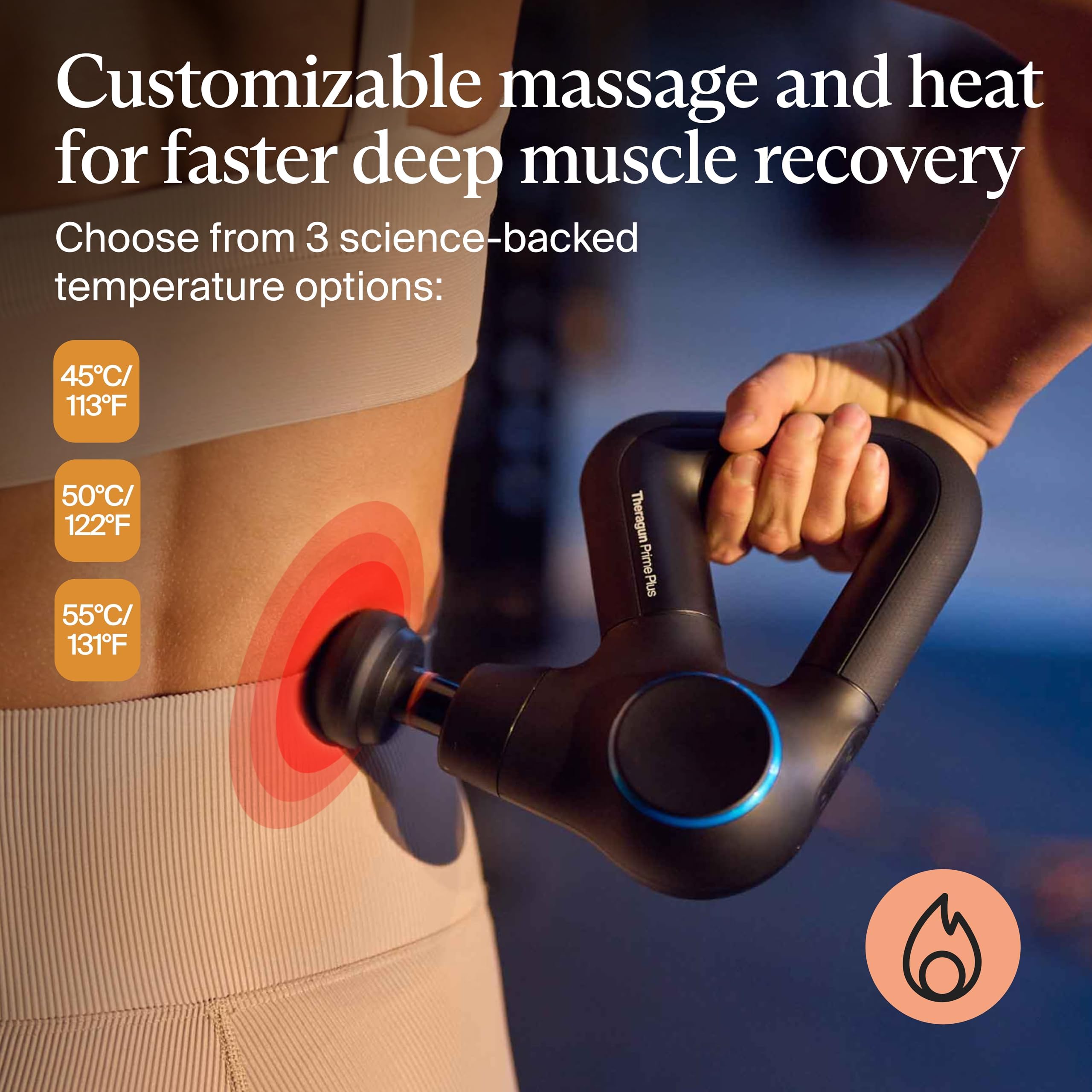Therabody Theragun Prime Plus Heated Deep Tissue Massage Gun