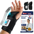 FEATOL 2-Pack Carpal Tunnel Wrist Braces with Splints