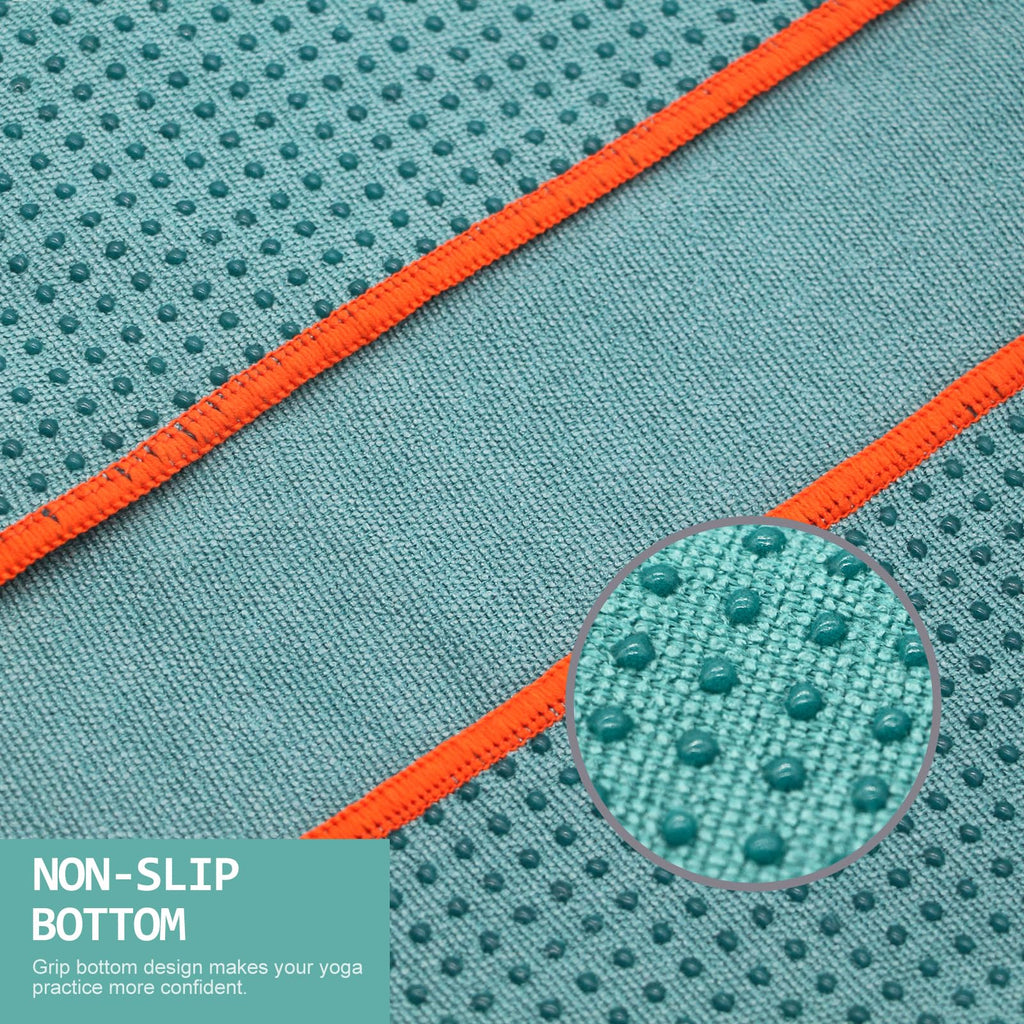 Eunzel 2-Pack Non-Slip Hot Yoga Towels with Grip Dots