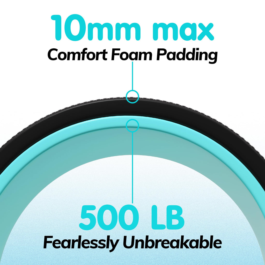 Zomyove 3-Pack Yoga Wheels for Back Stretching and Relief
