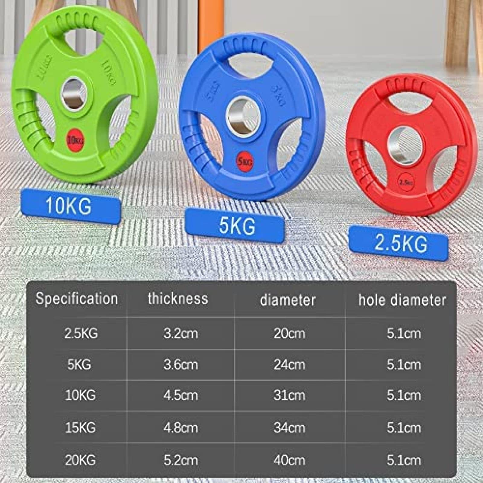 150 kg Olympic Barbell Set with 220 cm Bar and Rubber Plates
