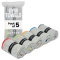 Acteon 5-Pack Quick-Dry Odor-Resistant Gym Towels
