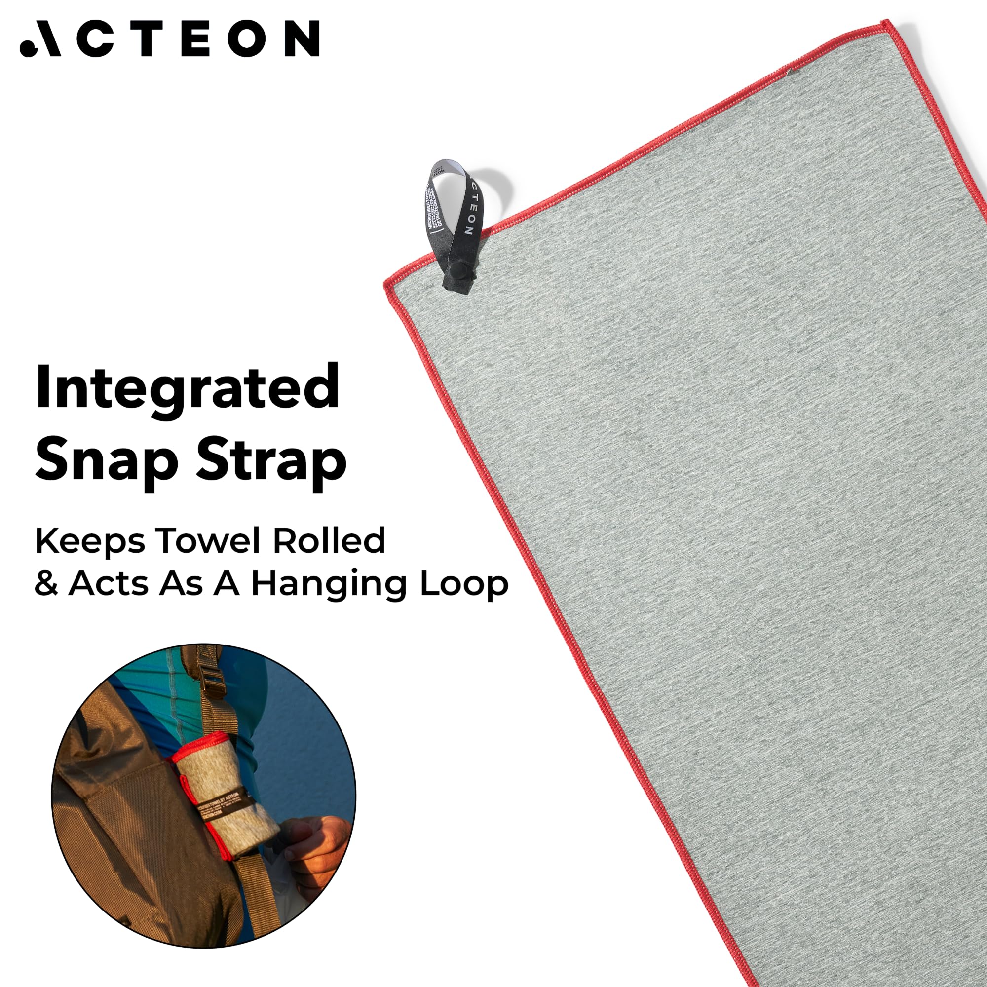 Acteon 5-Pack Quick-Dry Odor-Resistant Gym Towels
