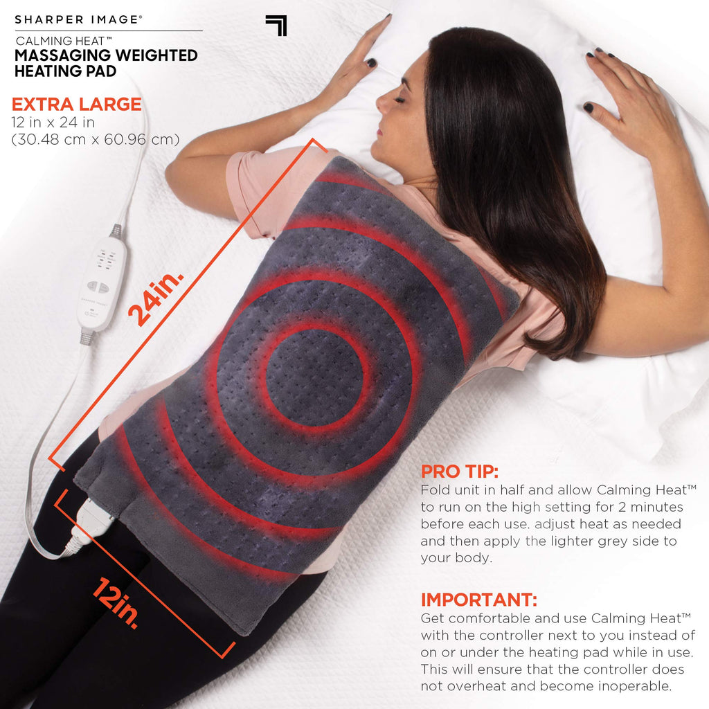 Sharper Image Weighted Heating Pad with Massage