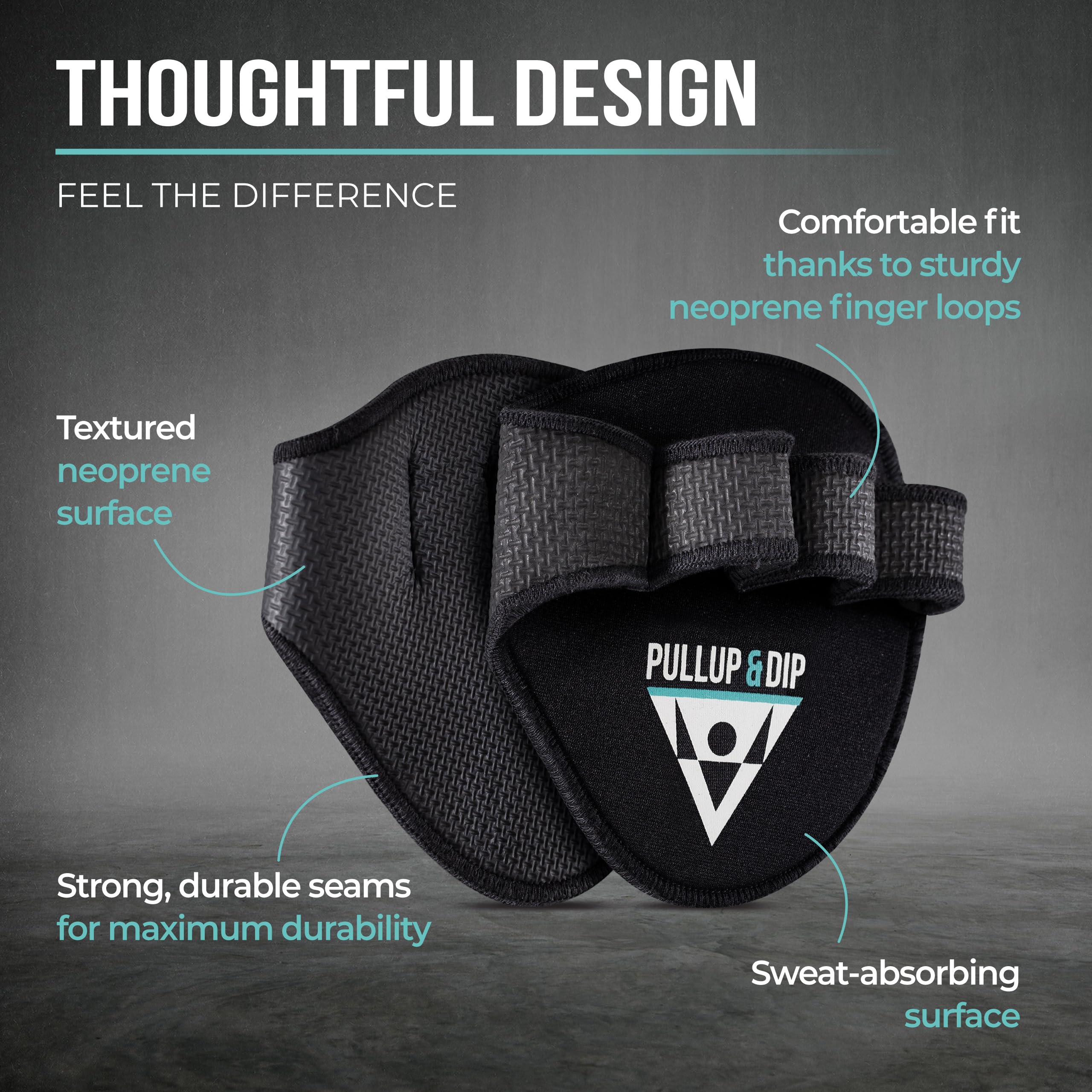 PULLUP & DIP Neoprene Lifting Grip Pads for Weight Training