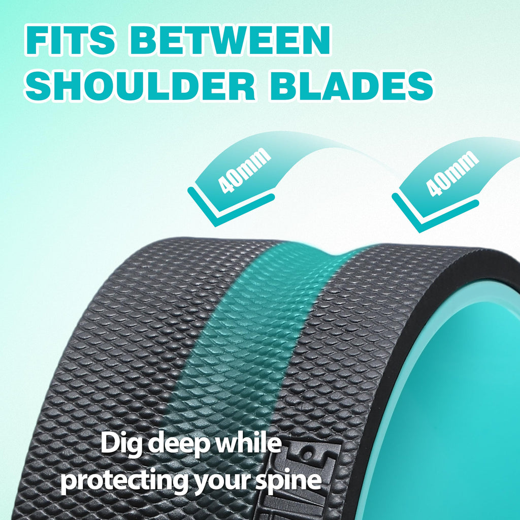 Zomyove 3-Pack Yoga Wheels for Back Stretching and Relief