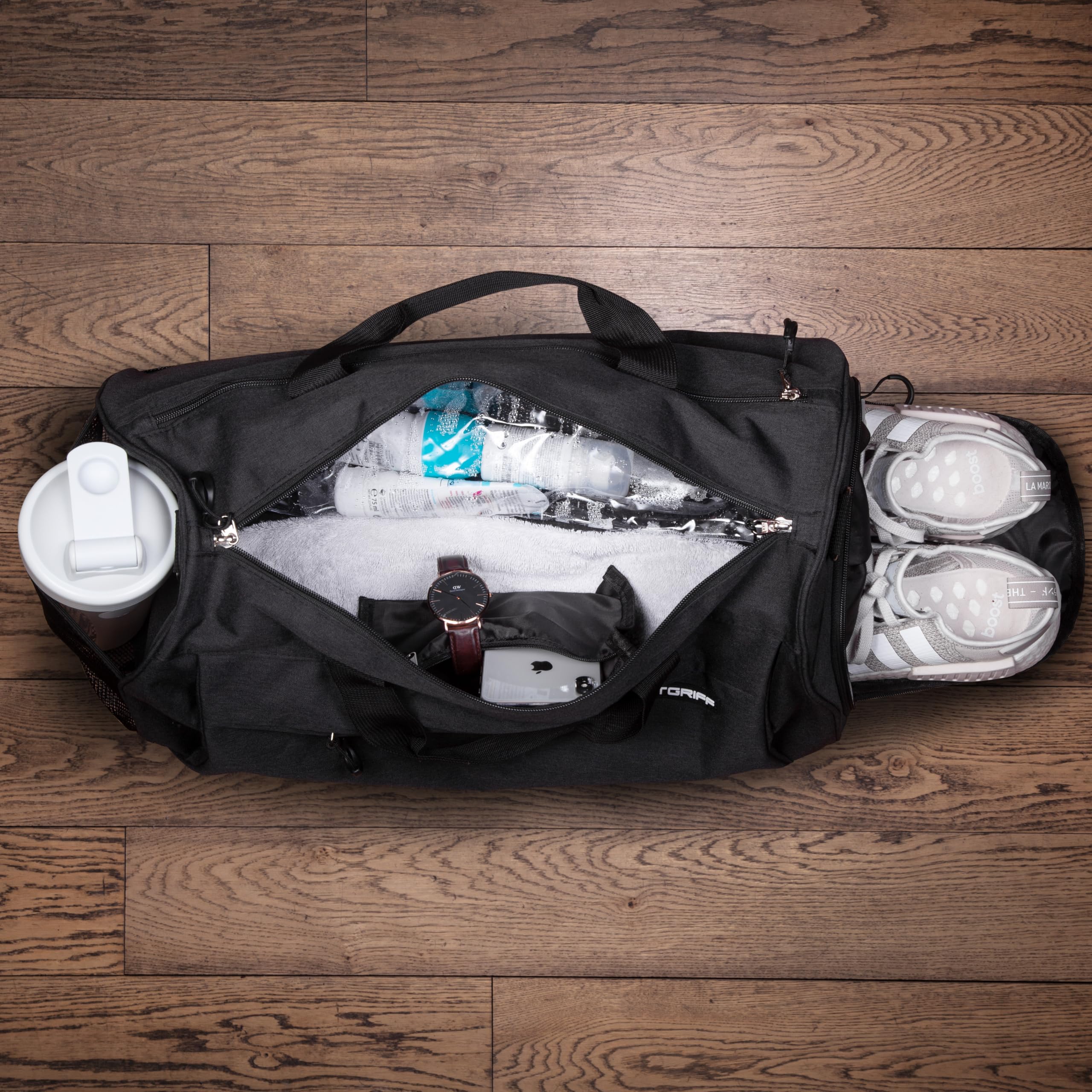 Fitgriff Gym Duffel Bag with Shoe and Wet Compartments
