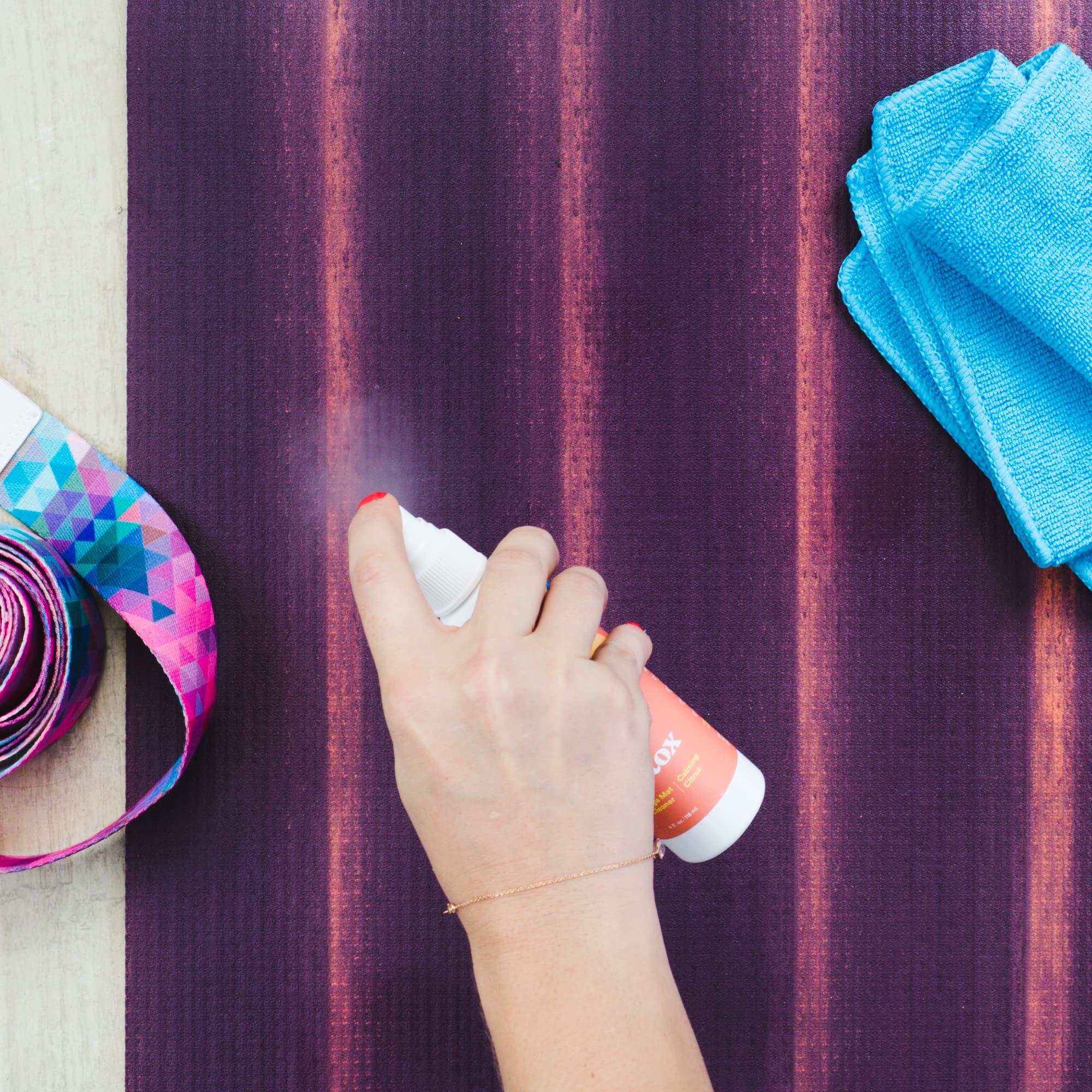 ASUTRA 6-Pack Yoga Mat Cleaner Sprays with Towels
